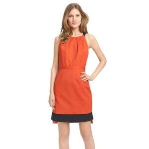 Tahari Womens Corrina Dress Belted Sleeveless Colorblock Size‎ 2